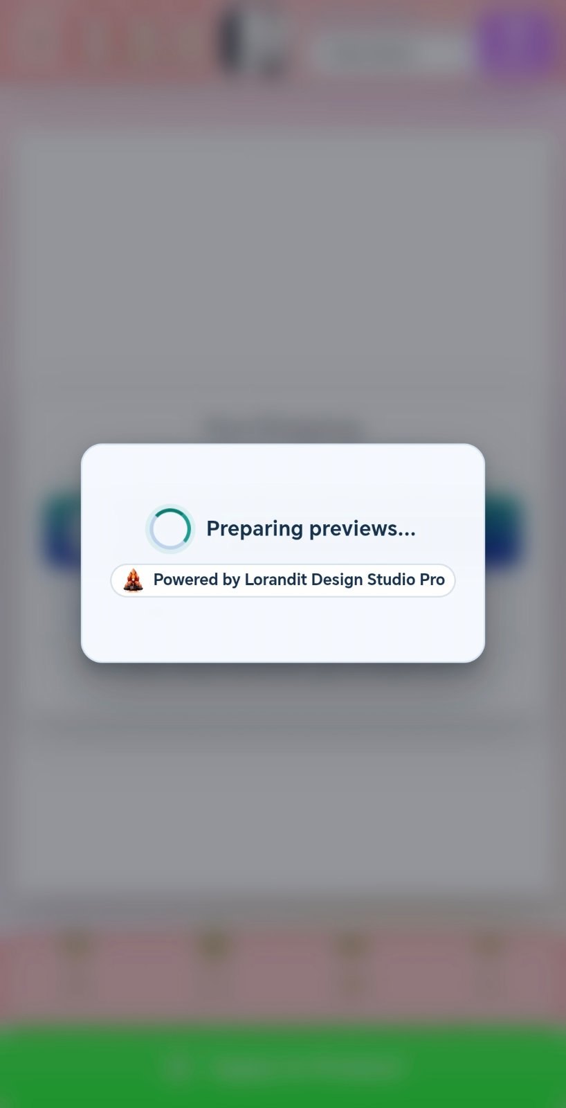 Preparing previews powered by Lorandit